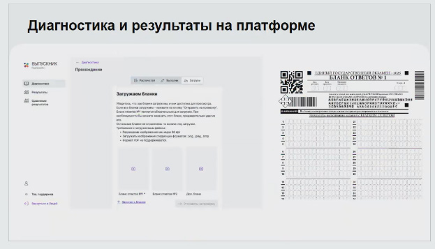 В симуляторе «Выпускник» используются те же бланки, что и на официальных экзаменах