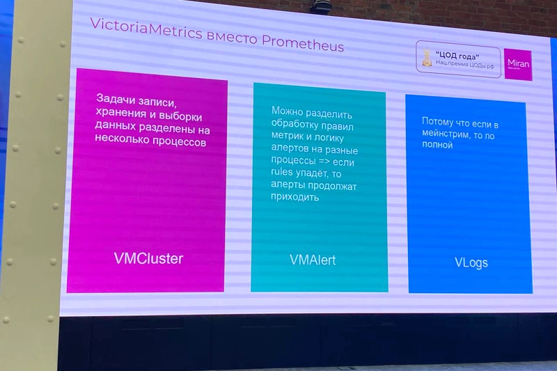 Преимущества VictoriaMetrics