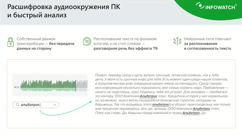 Расшифровка аудиоокружения ПК